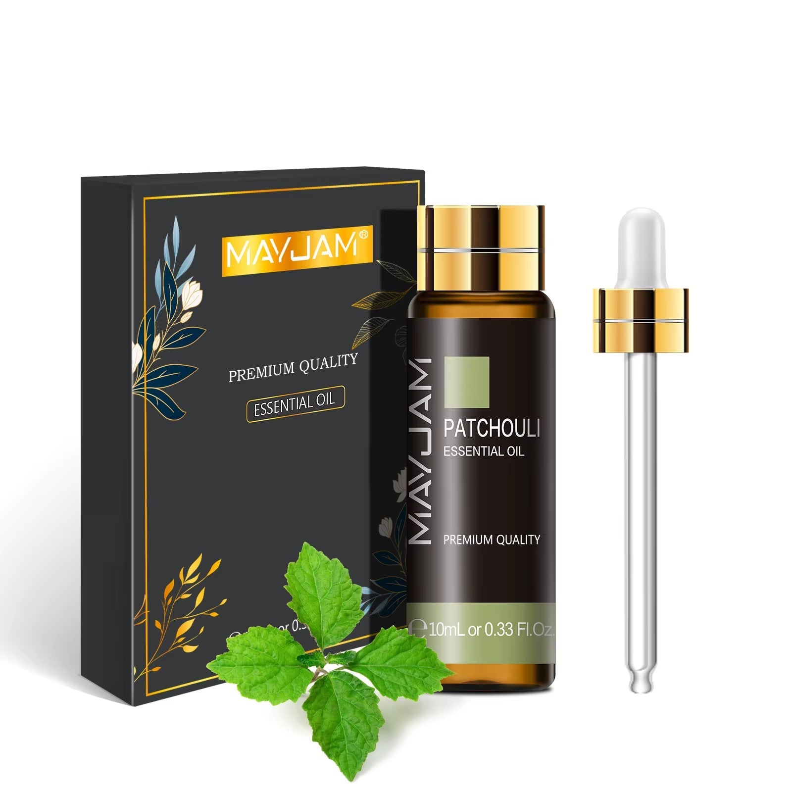 1PCS Patchouli Plant Natural Essential Oils for Diffusers Aromatherapy Massage Hair Care Skin Care