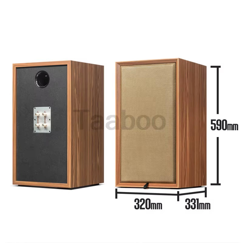 Handcrafted 8-Inch Three-Way Passive Bookshelf Speaker Box for DIY HiFi Audio Enthusiasts